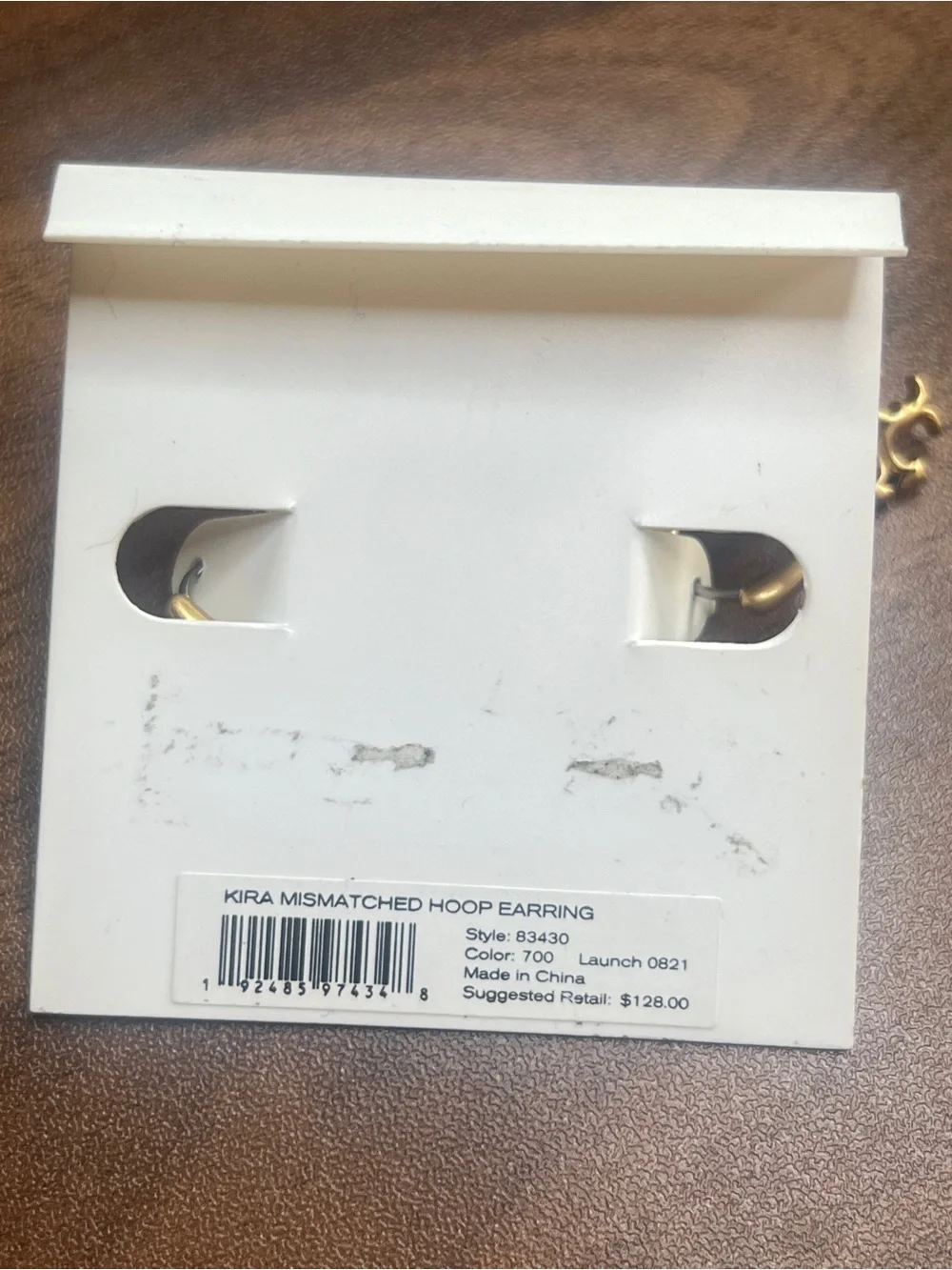 Tory Burch Kira Mismatched Hoop Earring